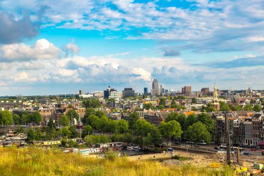 amsterdam'ın panoramik manzarasını
