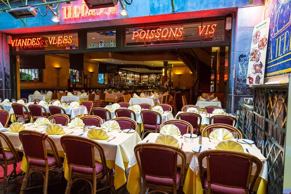 Restaurante na parte histórica de Bruxelas — Fotografia de Stock