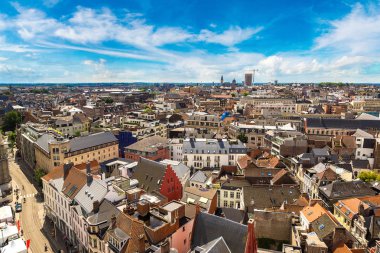 Gent panoramik havadan görünümü 