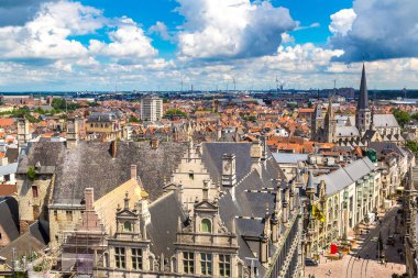 Gent panoramik havadan görünümü 