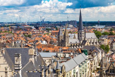 Gent panoramik havadan görünümü 