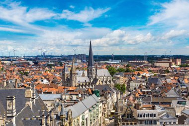 Gent panoramik havadan görünümü 