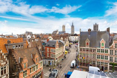 Gent panoramik havadan görünümü 