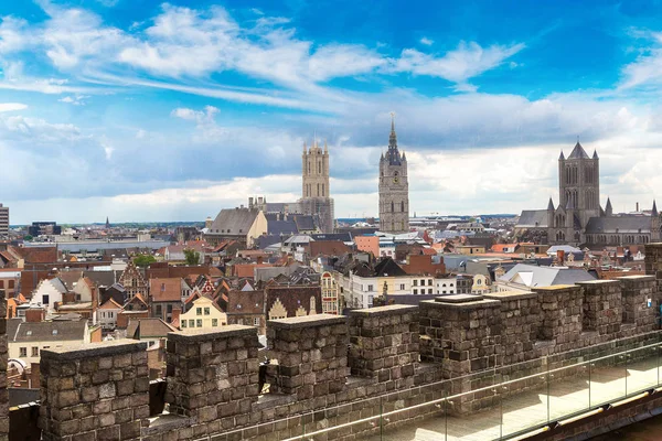 Castelo medieval Gravensteen in Gent — Fotografia de Stock