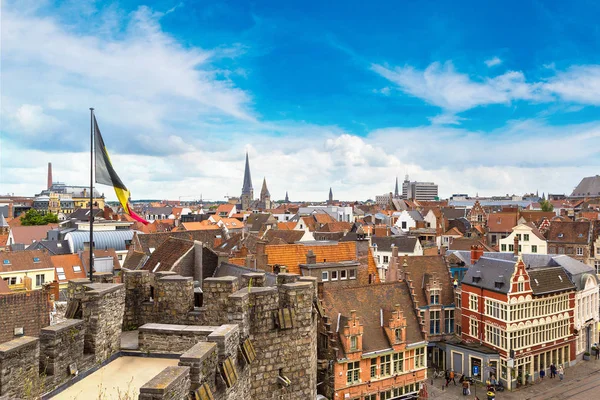 Castillo medieval Gravensteen en Gent — Foto de Stock