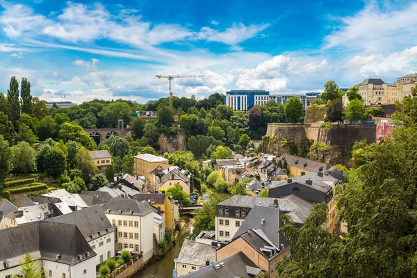 Vista aérea panorámica de Luxemburgo — Foto de Stock