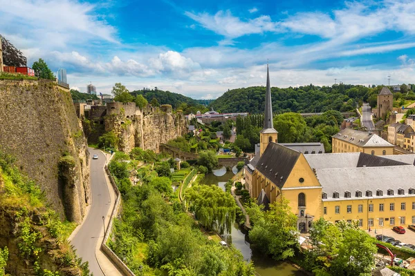 Abbaye de Neumünster och St. Jean du Grund — Stockfoto