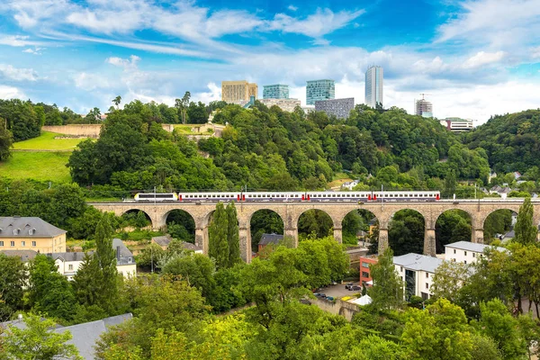 Train bridge in Luxembourg — Stock Photo, Image