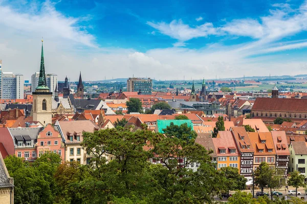 Erfurt panoramik havadan görünümü — Stok fotoğraf