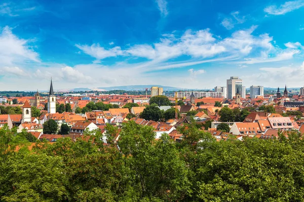 Panoramiczny widok z lotu ptaka erfurcka — Zdjęcie stockowe