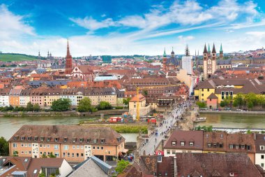 Wurzburg panoramik havadan görünümü