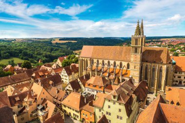 Rothenburg panoramik manzaralı