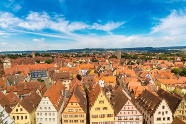 Rothenburg panoramik havadan görünümü 