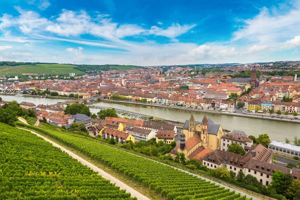Панорамний вид з Вюрцбурга — стокове фото