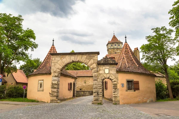 Porta della città vecchia Rothenburg — Foto Stock