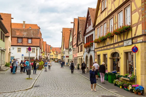 Οδός μεσαιωνικό Rothenburg — Φωτογραφία Αρχείου