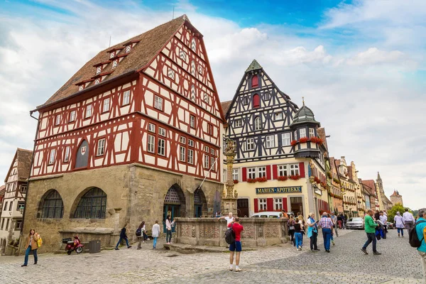 Середньовічні вулиці в Rothenburg — стокове фото