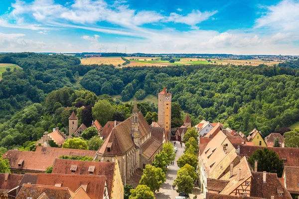 Rothenburg panoramik havadan görünümü — Stok fotoğraf