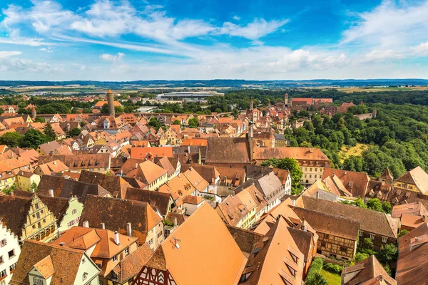 Rothenburg panoramik havadan görünümü 