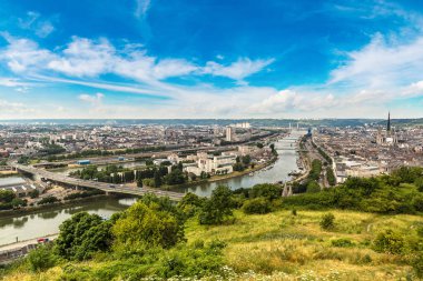 Rouen panoramik havadan görünümü