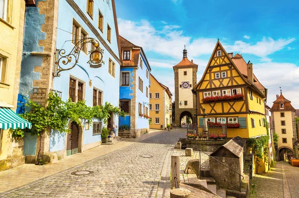 Старі вулиці в Rothenburg — стокове фото
