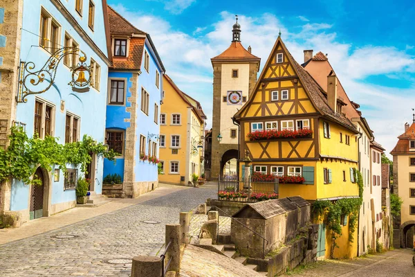 Rothenburg eski sokak — Stok fotoğraf
