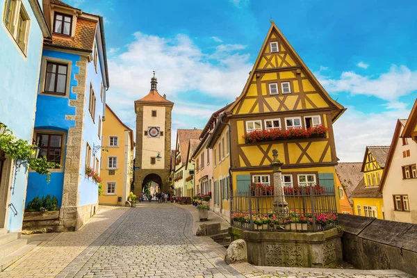 Old street in Rothenburg — Stock Photo, Image