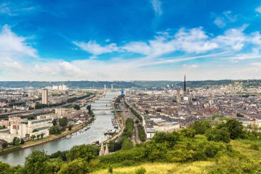 Rouen panoramik havadan görünümü
