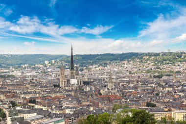 Rouen panoramik havadan görünümü