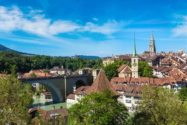 Panorámás airview Bern — Stock Fotó