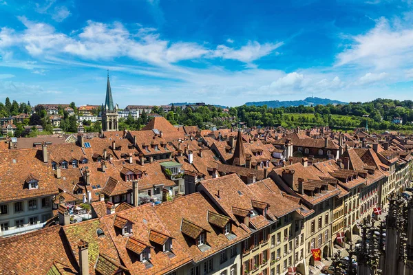 Panorámás airview Bern — Stock Fotó