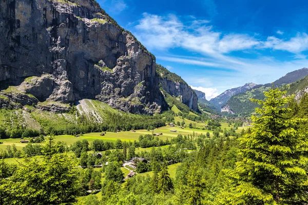 Valle de Lauterbrunnen en Suiza —  Fotos de Stock