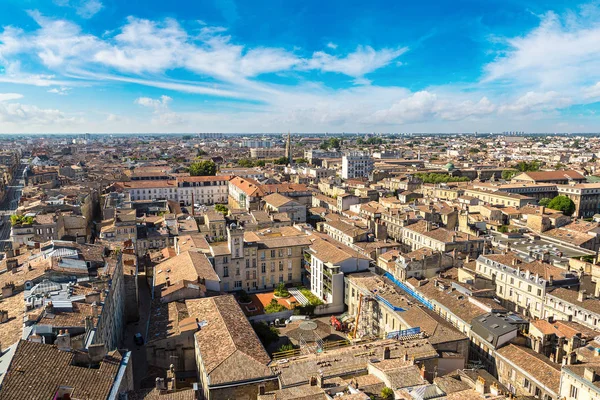 Panoramiczny widok z lotu ptaka z Bordeaux — Zdjęcie stockowe