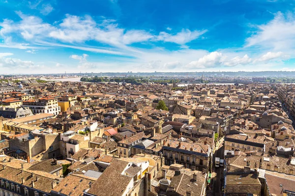 Panoramic aerial view of Bordeaux — Stock Photo, Image