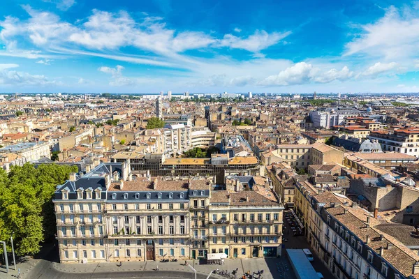 Panoramiczny widok z lotu ptaka z Bordeaux — Zdjęcie stockowe