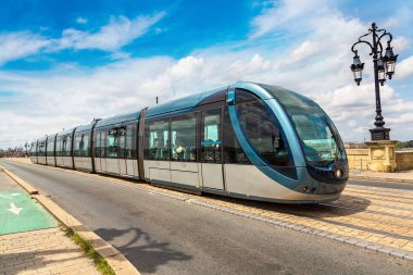 Modern şehir tramvay Bordeaux
