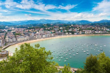 San Sebastian panoramik havadan görünümü
