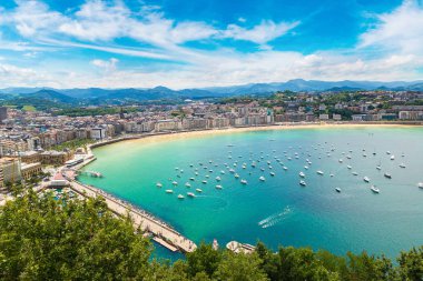 San Sebastian panoramik havadan görünümü