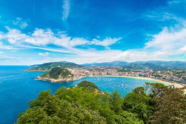 San Sebastian panoramik havadan görünümü