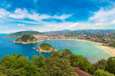 San Sebastian panoramik havadan görünümü