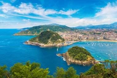 San Sebastian panoramik havadan görünümü