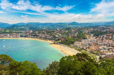 San Sebastian panoramik havadan görünümü