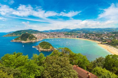 San Sebastian panoramik havadan görünümü