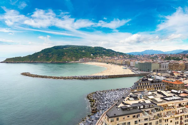 Vista aérea panorámica de San Sebastián — Foto de Stock