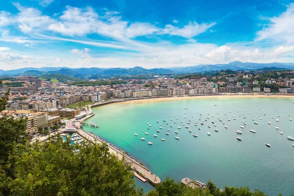 Vista aérea panorâmica de San Sebastian — Fotografia de Stock