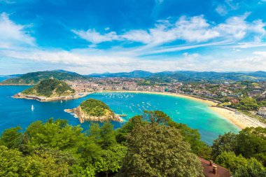 San Sebastian panoramik manzaralı