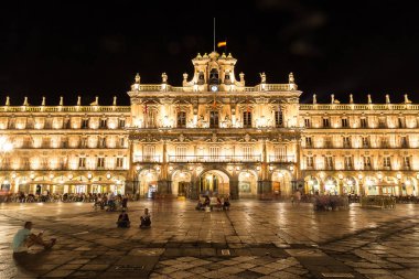  Plaza Mayor in Salamanca clipart