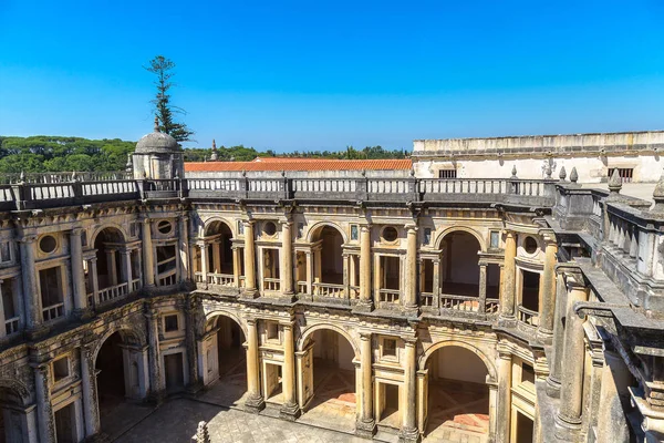 Plaza central del castillo medieval templario — Foto de Stock