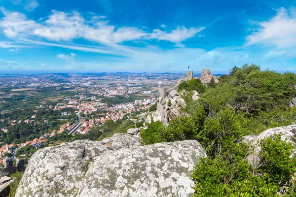 Vár a mórok Sintra városában — Stock Fotó