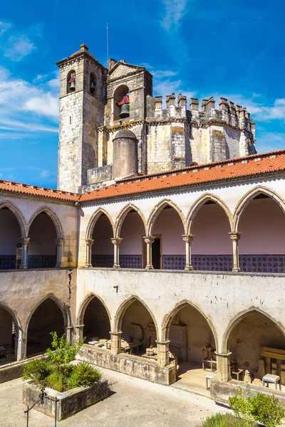 Plaza central del castillo medieval templario — Foto de Stock